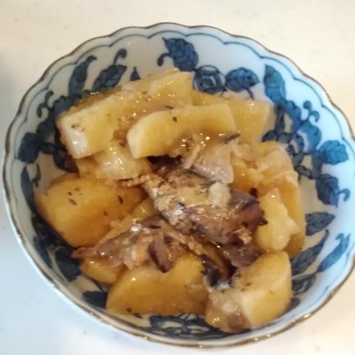 鰯の缶詰と大根の煮物